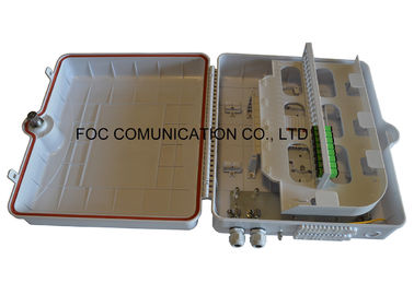 IP65 الأشعة فوق البنفسجية مقاومة الألياف البصرية إنهاء مربع الجدار / القطب جبل ABS المواد البلاستيكية