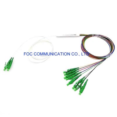 FTTX 1 × 8 Fiber PLC Splitter 1650nm CATV مع موصل LC APC