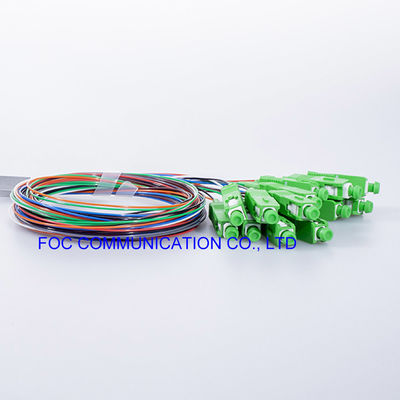 شبكات الاتصالات الألياف PLC الفاصل LSZH 1x8 SC APC موصل منخفض PDL
