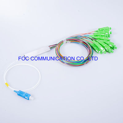 شبكات الاتصالات الألياف PLC الفاصل LSZH 1x8 SC APC موصل منخفض PDL
