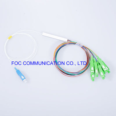 شبكات الاتصالات الألياف PLC الفاصل LSZH 1x8 SC APC موصل منخفض PDL