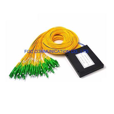 2 × 64 ABS Fiber PLC Splitter LC APC 1650nm FTTC للشبكات الضوئية السلبية