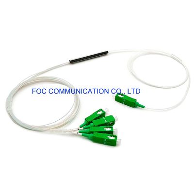 أنبوب صغير منخفض PDL 1 × 4 PLC الفاصل G.657A PVC SC APC موصلات