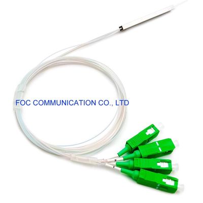 أنبوب صغير منخفض PDL 1 × 4 PLC الفاصل G.657A PVC SC APC موصلات