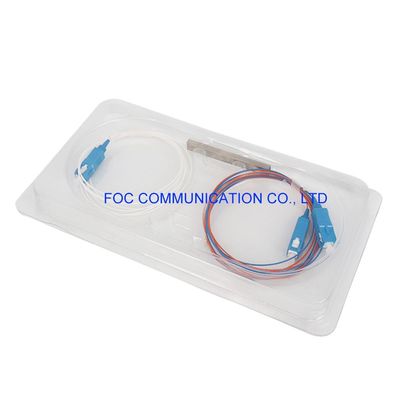 CATV LAN SM LSZH 1x2 PLC Splitter Mini Tube 1650nm لشبكات FTTH