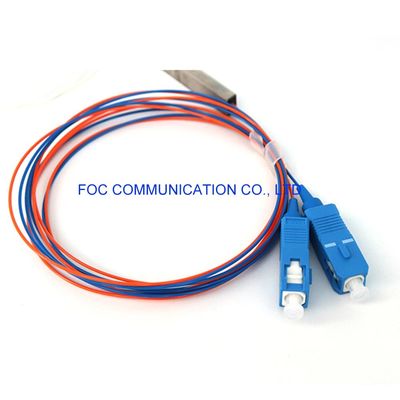 CATV LAN SM LSZH 1x2 PLC Splitter Mini Tube 1650nm لشبكات FTTH