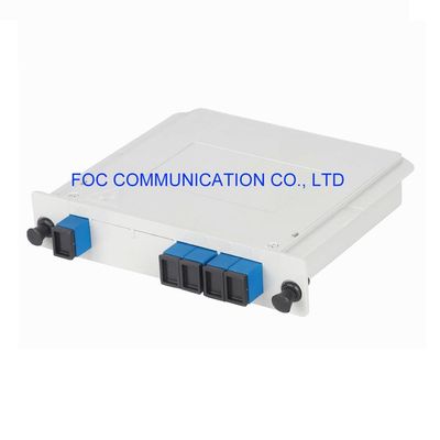 التوحيد العالي 1 × 4 منخفض PDL PLC كاسيت الألياف SC UPC 1260nm