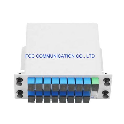 SC UPC 1650nm الألياف البصرية الفاصل PLC 1 × 16 1.5dB التوحيد
