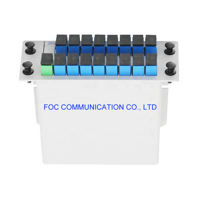SC UPC 1650nm الألياف البصرية الفاصل PLC 1 × 16 1.5dB التوحيد