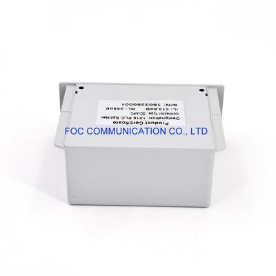 PON FTTX 1650nm Fiber PLC Splitter SC APC 1 × 16 فقدان إدخال منخفض