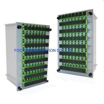 PON FTTX 1 × 64 CATV Plc Splitter Module SC APC DWDM Fiber Optic Splitter Box