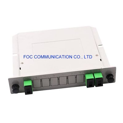 حامل SC APC 1 × 2 PLC Splitter 650nm قابل للتركيب لشبكات PON CATV