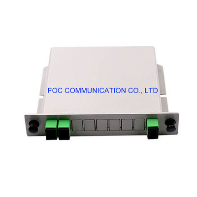 حامل SC APC 1 × 2 PLC Splitter 650nm قابل للتركيب لشبكات PON CATV