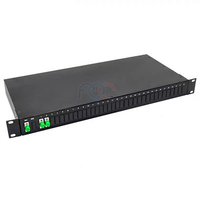 FC APC Fiber PLC Splitter Low PDL 1 × 2 محملة بالكامل لـ PON CATV
