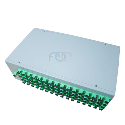 19 ″ 1U Fiber Plc Splitter Low PDL الفاصل البصري السلبي لشبكات PON