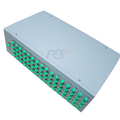19 ″ 1U Fiber Plc Splitter Low PDL الفاصل البصري السلبي لشبكات PON