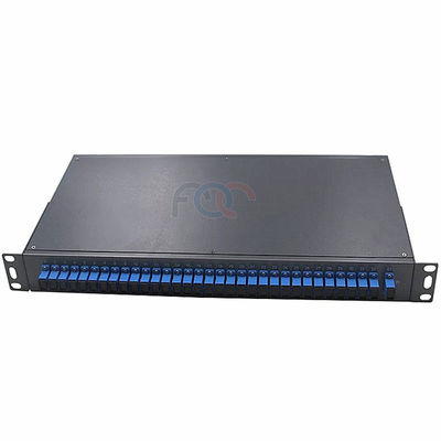 1U Rack Mount PLC Splitter Box Cold Steel 1 × 32 Low Insertion Loss