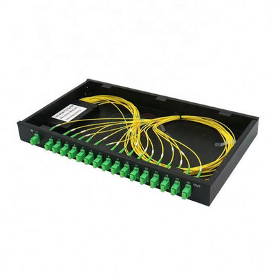 وحدة PDL 1260nm Rack Mount PLC Splitter 1 RU 19 &quot;1x16 SC APC