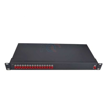 1x16 Rack Mount PLC Splitter FC UPC Single Mode G657A مقسم الألياف الضوئية