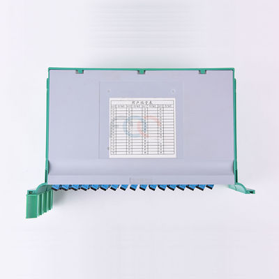 FTTH Pallet Fiber PLC Splitter 1650nm 19 &quot;Rack Mount 1x64 SC UPC