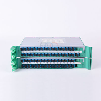 FTTH Pallet Fiber PLC Splitter 1650nm 19 &quot;Rack Mount 1x64 SC UPC