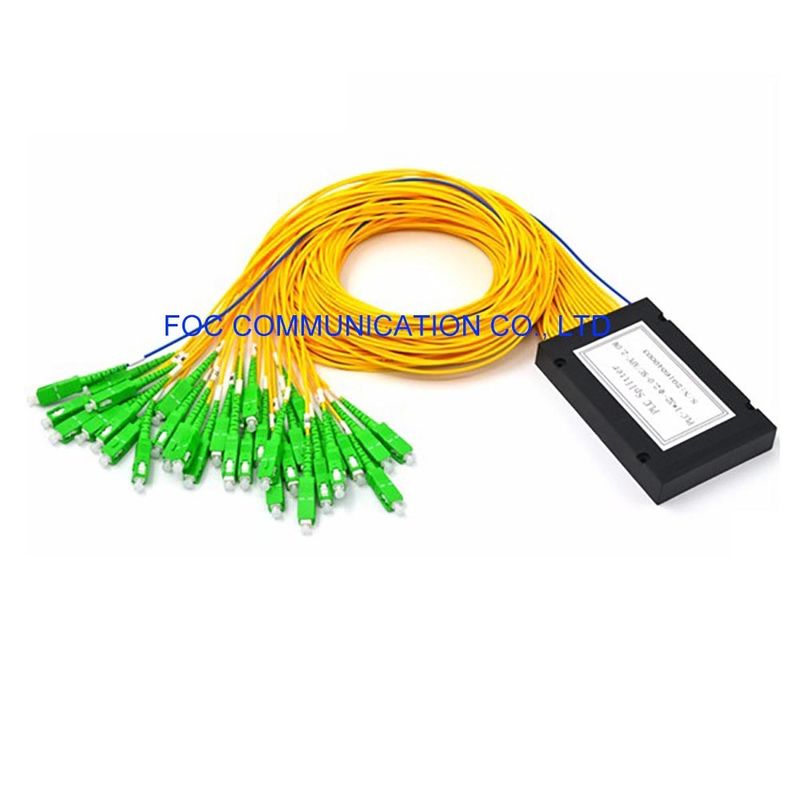 SC APC 1 × 32 FTTX وحدة تقسيم الألياف الضوئية ABS نوع منخفض PDL