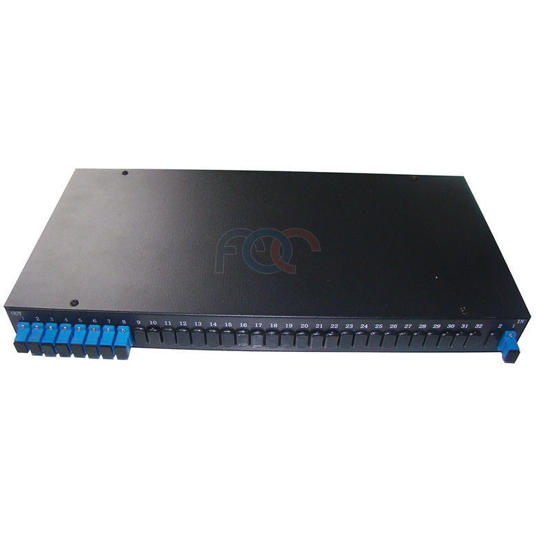 FC UPC 1x8 Rack Mount Plc Splitter لشبكة بصرية سلبية FTTH